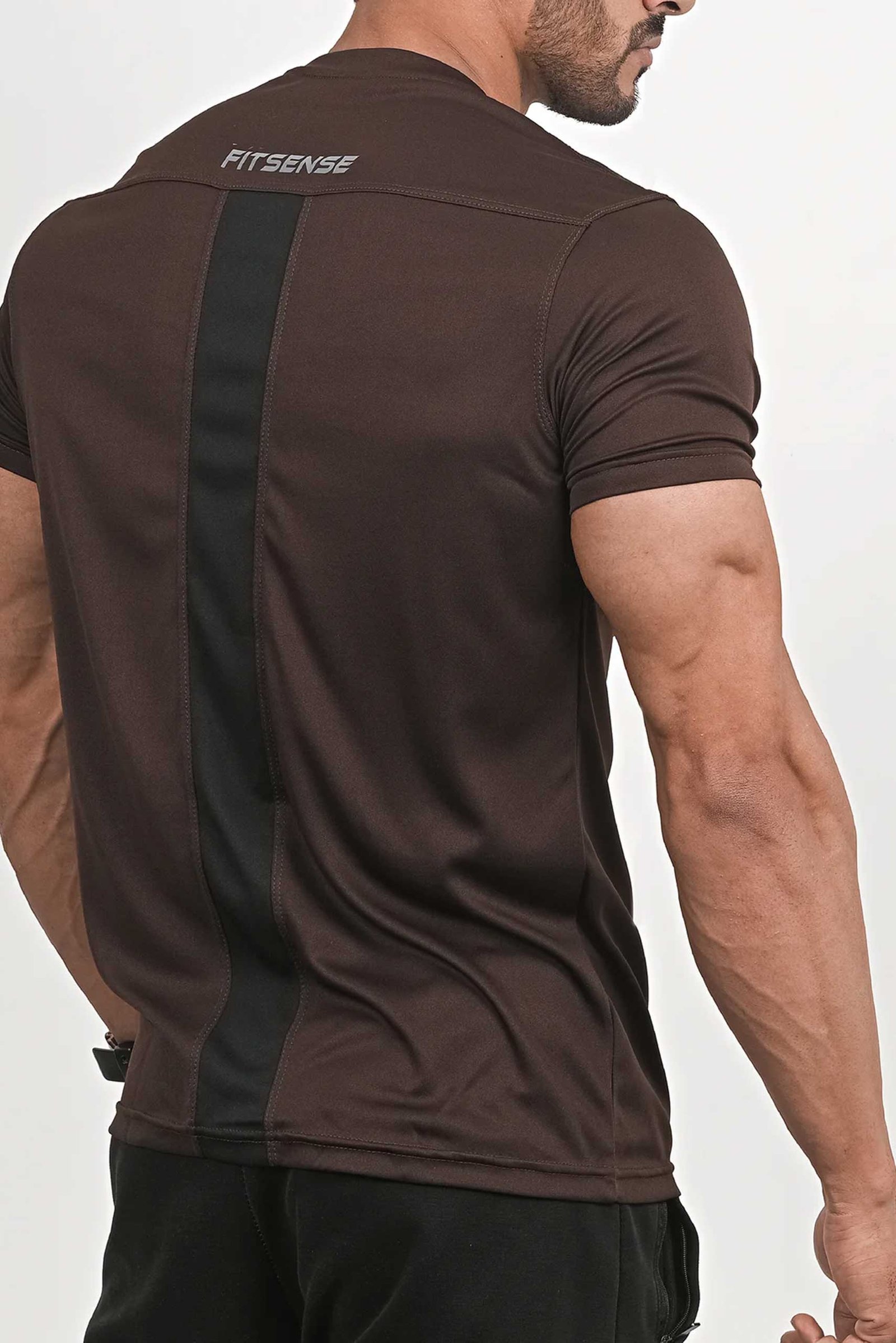 Dynamic active T-shirt Dark-Brown