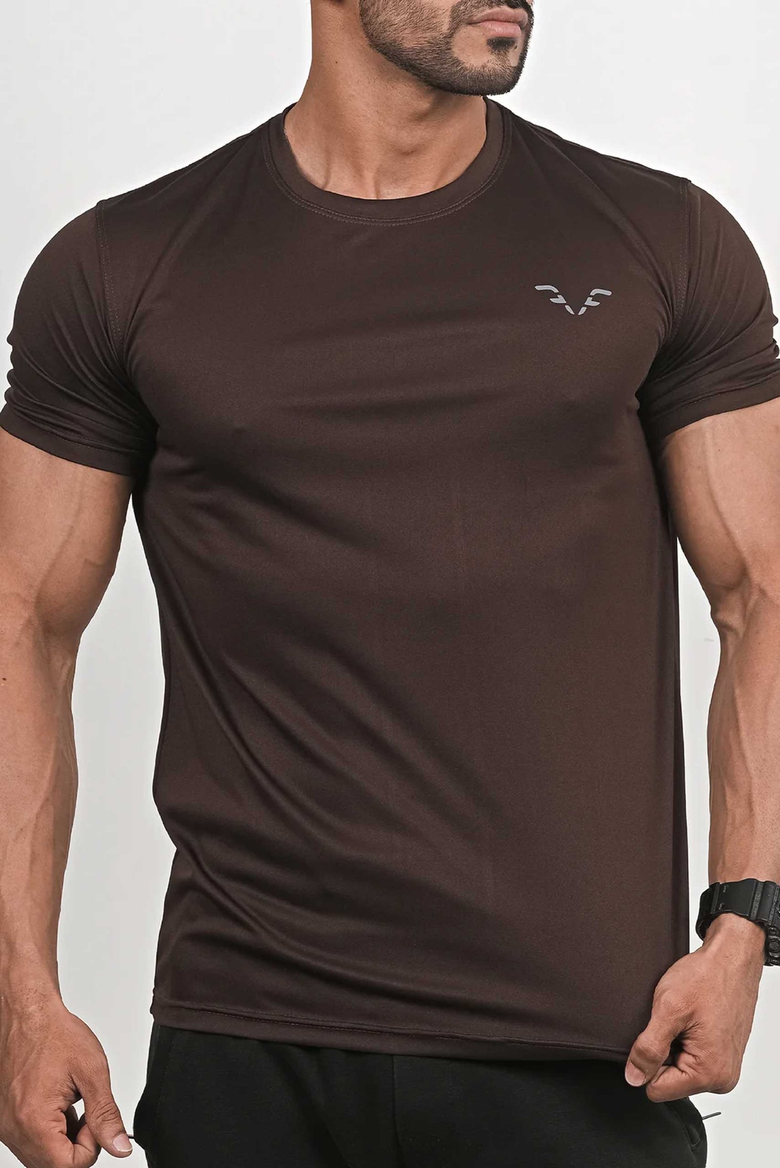 Dynamic active T-shirt Dark-Brown